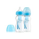 Dr Brown Options Pp Wide Neck 270ML 2 Pack - Blue
