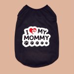 Breathable Knitted Polyester Pet Vest - Text Print Sleeveless T-Shirt For Small To Medium Dogs & Cats - Perfect For Spring Summe