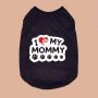 Breathable Knitted Polyester Pet Vest - Text Print Sleeveless T-Shirt For Small To Medium Dogs & Cats - Perfect For Spring Summer And Fall