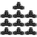 10PCS Pneumatic Tube Fitting Durable Pvc Stable Sealing Resistance - Easy Identification Labor Saving Design Industrial Automati