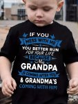 If You Mess With Me Print Crew Neck Cute T-Shirt Casual Short Sleeve Comfy Tee Tops Boy's Summer Clothing
