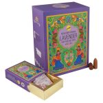 Lavender Backflow Incense Dhoop Cone Pack Of 12 Box Each Contains 10 Pcs Total 120 Cones For Backflow Burner - Pack Of 12