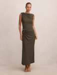 Fiora Hardware Jersey Dress - 18 Forest Night