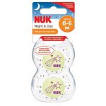 Silicone Space Night Soother 0-6M Cat Firefly 2-PACK