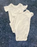 Woolworths White Short Sleeve Baby Grow Set 3 6M