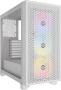 Corsair 3000D Rgb Airflow Clear Tempered Glass White Steel Atx Mid-tower Chassis