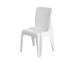 Armless Plastic Atlantis Chair - White