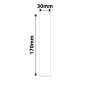 NB592 - - M2 / M3 - 30X170MM - 40 White Pet Folder Labels