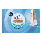 Lil-Lets Unscented Regular Winged Maxi Thick Pads 10 Pack