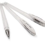 UM-120 White 0.7MM Angelic Ballpoint Gel Pen – Box Of 12 – 41-0482-05