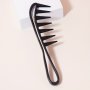 Wide-tooth Comb For Curly Hair Detangling Comb For Wavy Hair Abs Plastic Handle Suitable For Wet Or Dry Hair