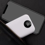 10000 Mah Fast Charge MINI Power Bank With LED Screen & LED Light