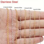5METERS 196.85INCH Stainless Steel Chains For Bracelets Diy Jewelry Making
