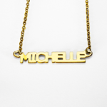 JBSA6N3G - Personalized Gold Stainless Steel All Capitals Name Necklace