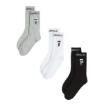 Ikon Socks 3-PACK - Womens -black white grey
