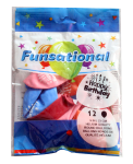 Happy Birthday Candles Balloons 12 Pack