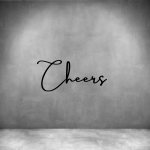 Cheers - L 450MM Rust Coat Font 1