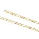 9K Gold Figaro Link 3+1 7.5MM