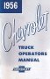1956 Chevrolet Truck Full Line Owners Manual User Guide