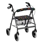 Gomyblomy Cute Walker Seat Covers Dog Paw Print Decorative Rollator Walker Accessories For Seniors Washable Universal Rollator W