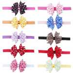 Polka Dot Bow Headband Red And Black Polka