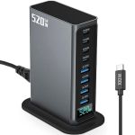 8-PORT USB Charging Station 520W - Gan Fast Charger With 4 Usb-c Pd 100W