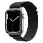 Nylon Watch Band For Apple Watch Series 8&7 45MM / Se 2&6&SE&5&4 44MM / 3&2&1 42MM Black