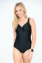 Senza Ralf Drop Dead One Piece Bikini Swimsuit Ruched Design