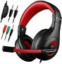 DLAND Gaming Headset 3.5MM Wired Bass Stereo Noise Isolation Gaming Headphones For Online Gaming With MIC For Laptop Computer Cellphone PS4 And So On