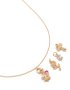 Goldair Gold Butterfly & Flower Charm Necklace