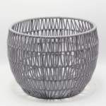 Opel Open Weave Storage Basket - Grey - Large 35 X 26CM