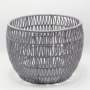 Opel Open Weave Storage Basket - Grey - Large 35 X 26CM