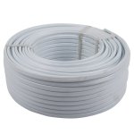 Acdc - 2.5MM X 2 Core + Earth Flat White Cable 100M