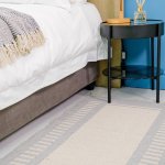 Box Rug - Light Grey Stripe 150 X 230CM