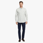 Mens Edwars Long Sleeve Clasic Shirt In Yellow And Blue - Yellow And Blue M