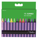 Jumbo Wax Crayons 12 Piece BOX-10