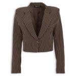 Chocolate Brown Cropped Blazer