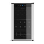 Taurus Wine Cooler 24 Bottles Glass Black 85W Chanson "24
