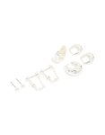 Silver Plated Chain & Huggie Earrings 4-PACK