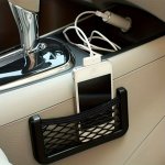 Versatile Car Storage Net - No-drill Black Organizer For Small Items & Phone Holder Essential Auto Interior Accessory Storage Fo