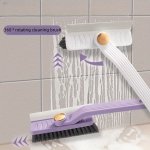 Multi-functional Rotating Gap Brush: 4-IN-1 Bathroom Floor Cleaner For Ceramic Tiles - No Dead Corners Easy Grip Reusable Suitab