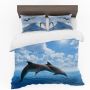 Dolphins Duvet Cover Set Queen