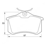 Kbc Brake Pads Rear For Audi Vw Seat Citroen Peugeot Renault