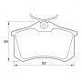 Kbc Brake Pads Rear For Audi Vw Seat Citroen Peugeot Renault