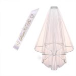 Bachelorette Hen Party Bride To Be Sash & Veil