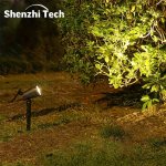 Solac Solar Spot Lights Outdoor Adjustable Auto On/off Flag Pole Lights Landscape LED Lighting Ground Light For Garden Pool Tree