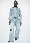 Curvy Fit Baggy Low Jeans - Blue