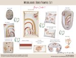 Cot Duvet Bedding Woodlands Boho Pampas Set
