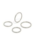 Mens Waterproof Stainless Steel Mixed Size Sleeper Earrings 2-PACK