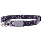CAT Rogz Z Fusion Safety Small Collar - Midnight Black Waggs Online Pet Shop